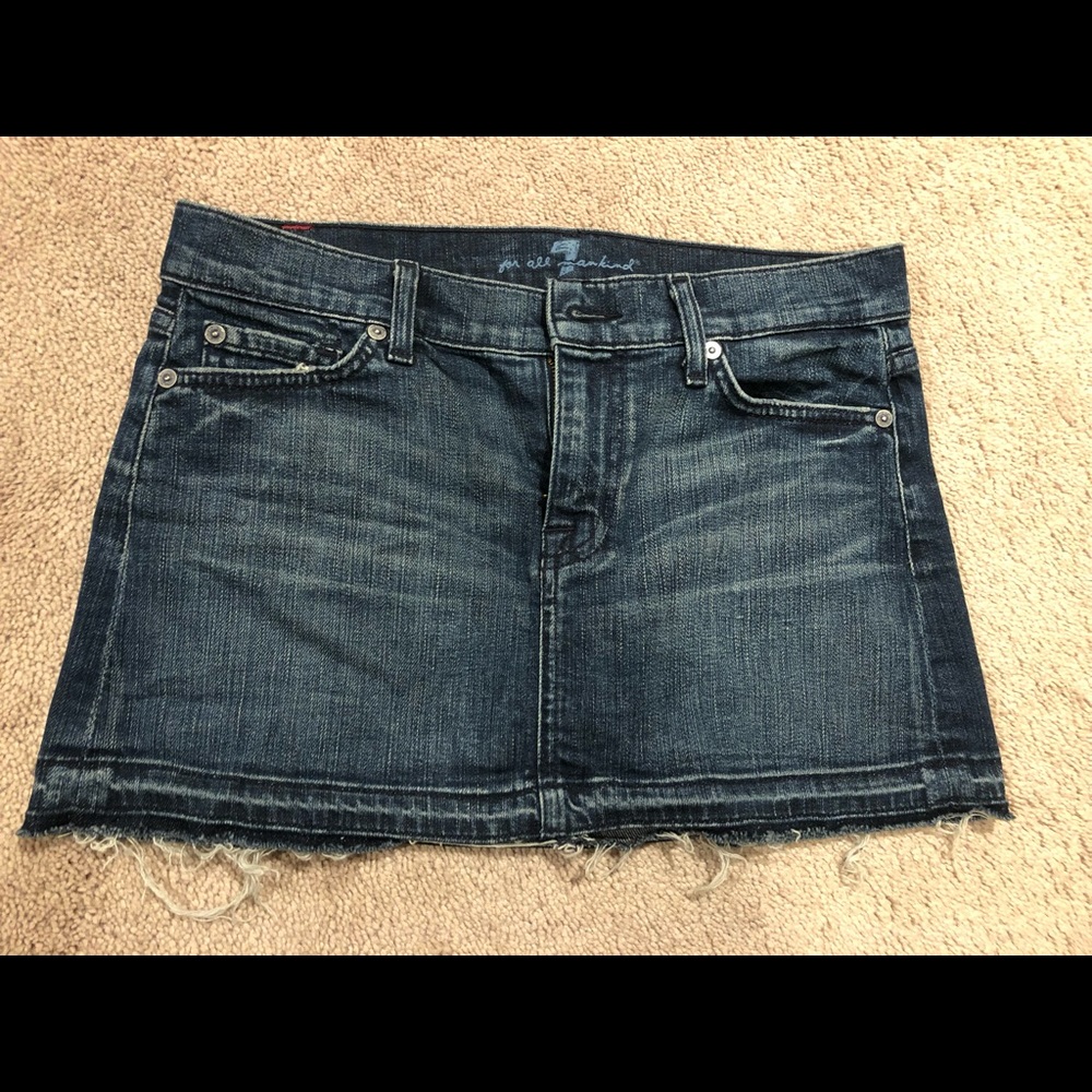 7 for all Mankind Jean skirt